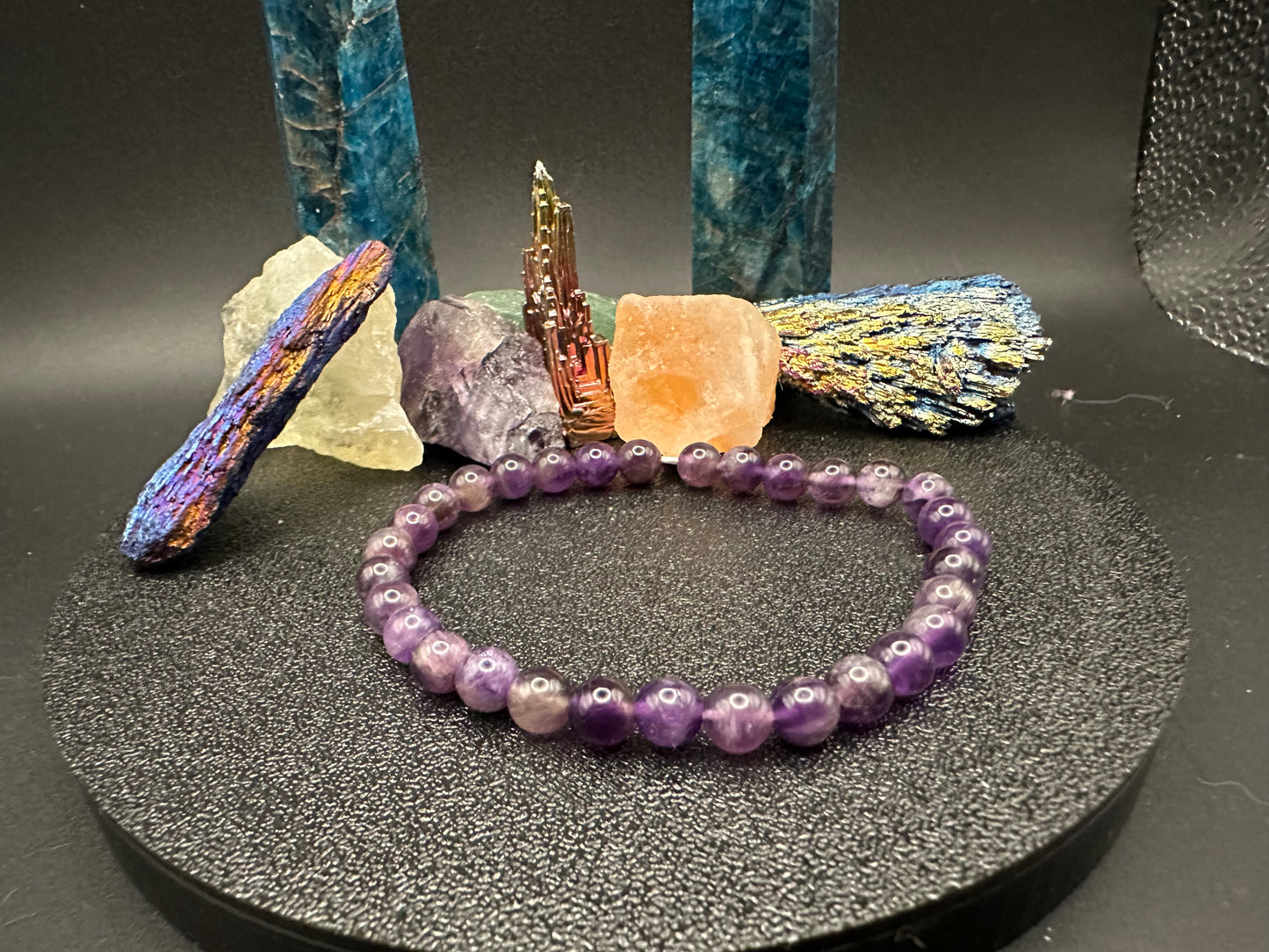 Chevron Amethyst Bracelet