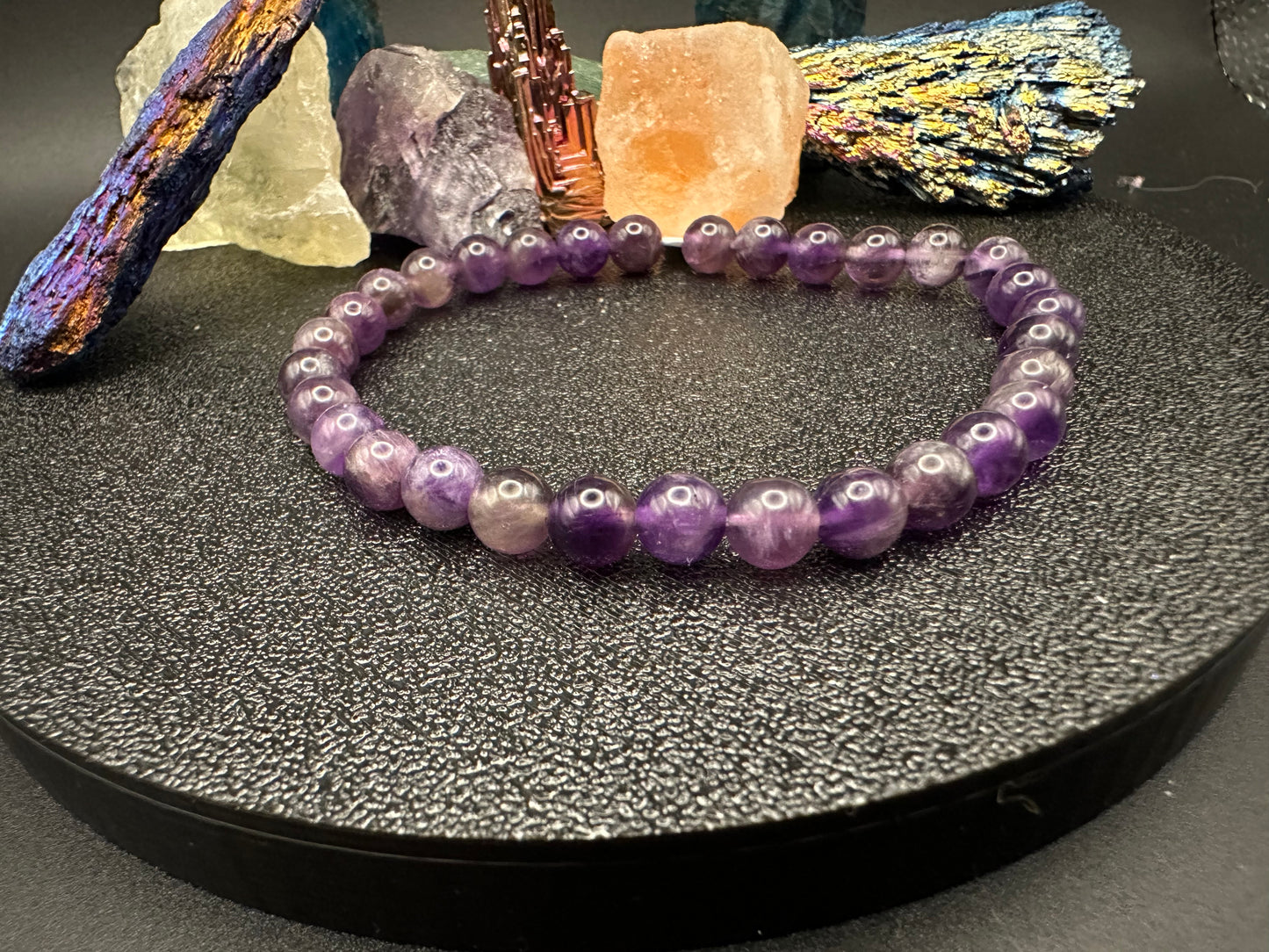 Chevron Amethyst Bracelet