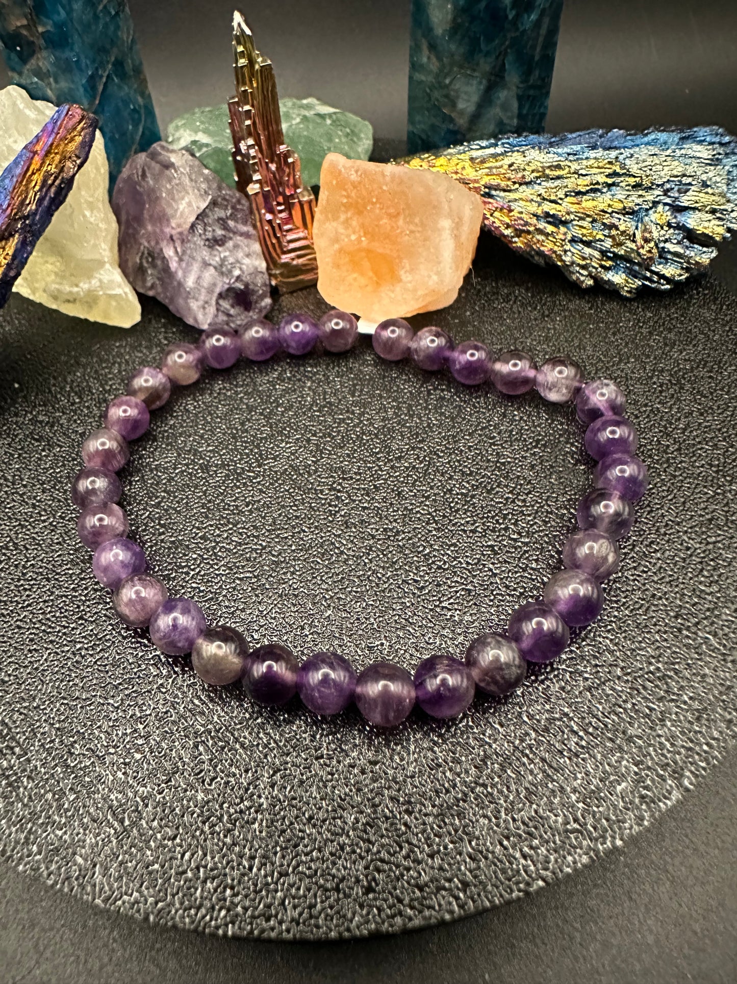 Chevron Amethyst Bracelet